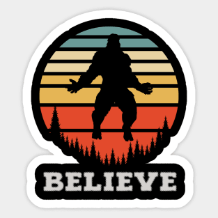 Retro Bigfoot Hide & Seek World Champion Sticker